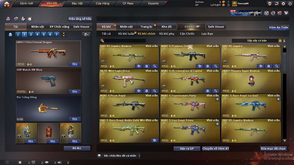 shop acc cf uy tin gia re
